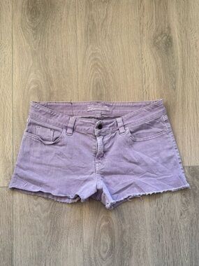 Guess Lavender Denim Cutoff Shorts